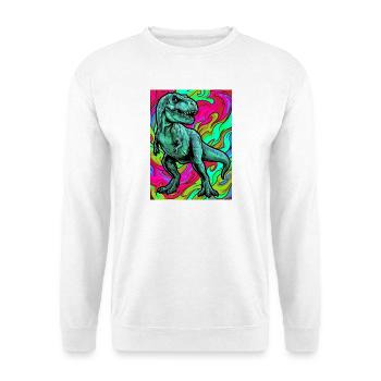 Dinosaurier - Unisex Pullover - Weiß - Vorne