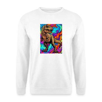 Dinosaurier - Unisex Pullover - Weiß - Vorne