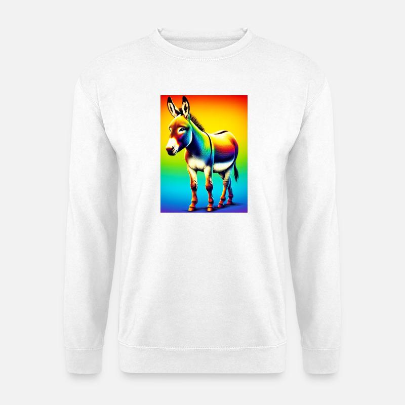 Esel-Maultier - Unisex Pullover - Weiß