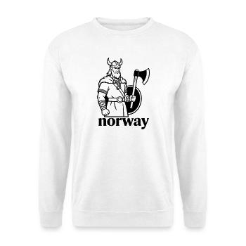Norwegen - Unisex Pullover - Weiß - Vorne