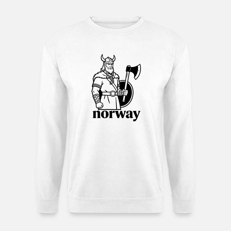 Norwegen - Unisex Pullover - Weiß