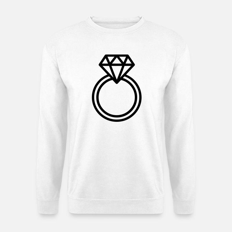 Ehering, - Unisex Pullover - Weiß
