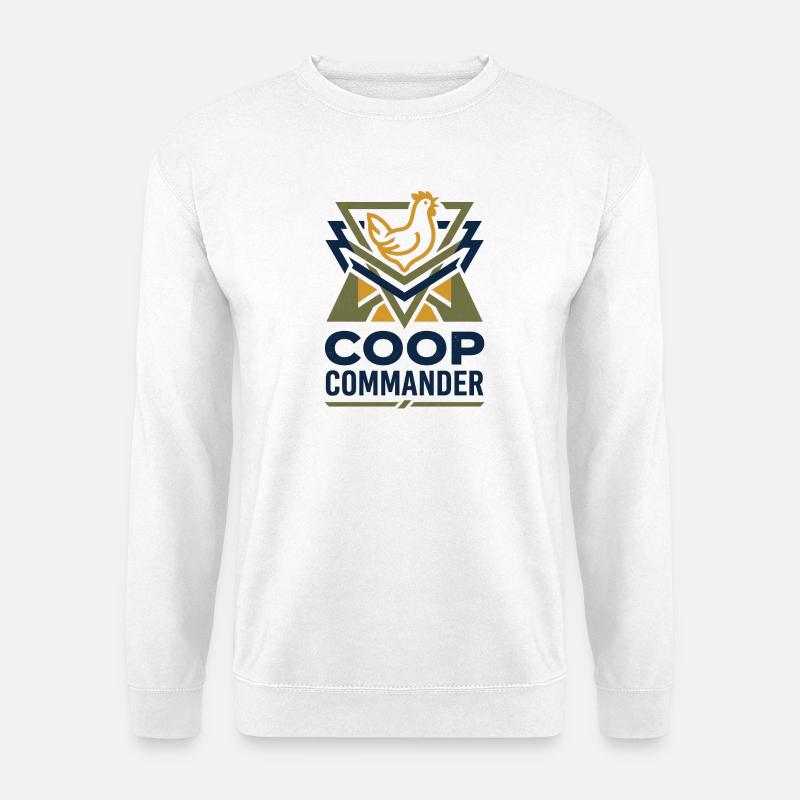 Hühner Checker - Unisex Pullover - Weiß