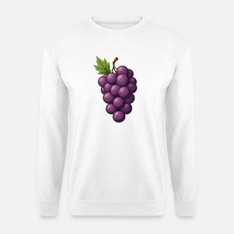 Bunches of grapes - Unisex Sweatshirt - white