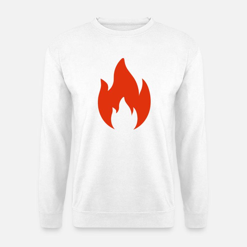Flamme - Unisex Pullover - Weiß