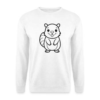 Beaver - Unisex Sweatshirt - white - Front
