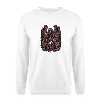 Heavy Metal Rétro Demon - Sweat-shirt Unisexe - blanc - Devant