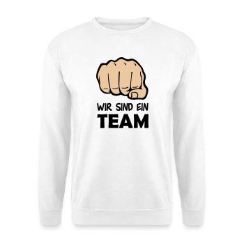 faust_team_002 - Unisex Pullover - Weiß - Vorne
