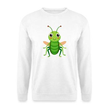 Cricket mignon - Sweat-shirt Unisexe - blanc - Devant