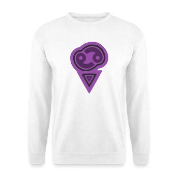 Zodiac Tribal Cancer and Water - Unisex Sweatshirt - white - Front
