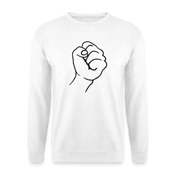 Faust - Unisex Pullover - Weiß - Vorne - Alina (178cm) & Michal (187cm)