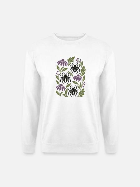 Gotische Spinnen - Unisex Pullover - Weiß