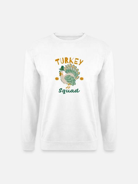 Turkey Squad Herbstdesign - Unisex Pullover - Weiß
