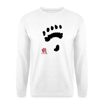 tatze_kuma + Kanji - Unisex Sweatshirt - white - Front