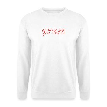 gram - Unisex Pullover - Weiß - Vorne - Alina (178cm) & Michal (187cm)