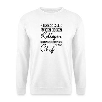 Geliebt von den Kollegen Geschenk - Unisex Pullover - Weiß - Vorne