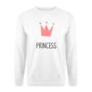 Princess princess crown gift - Unisex Sweatshirt - white - Front