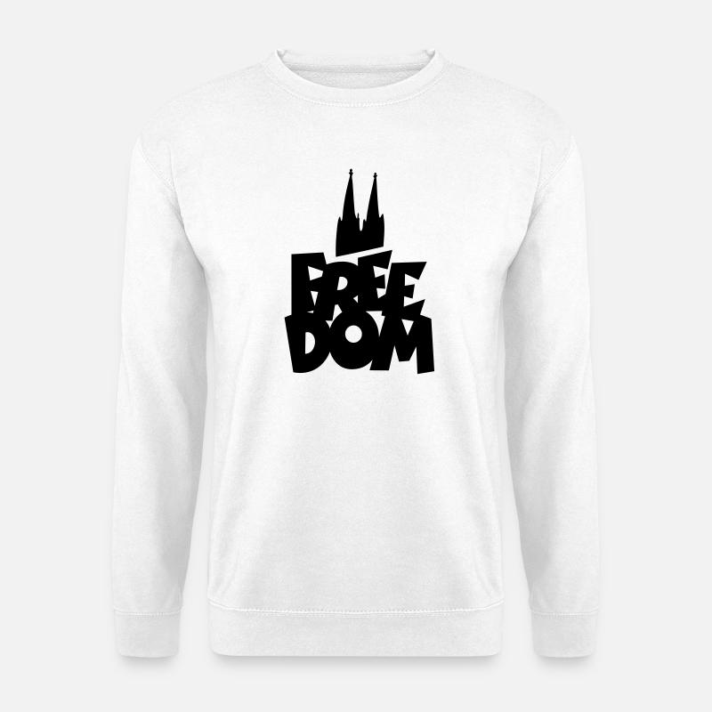 FREEDOM Köln Kölner Dom - Unisex Pullover - Weiß