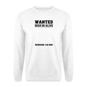 wanted selber gestalten - Unisex Pullover - Weiß - Vorne