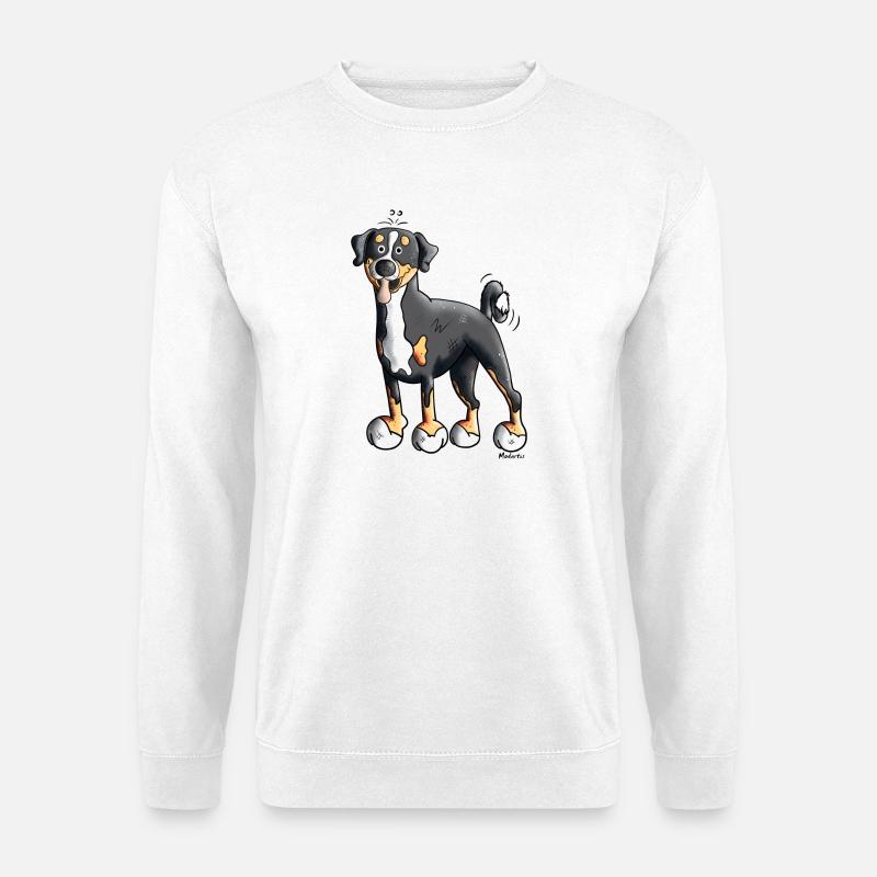 Flotter Appenzeller Sennenhund - Unisex Pullover - Weiß