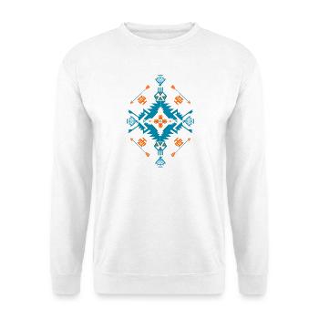 einheimische Mandalas - Unisex Pullover - Weiß - Vorne