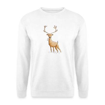 Deer deer hunting hunter gift - Unisex Sweatshirt - white - Front