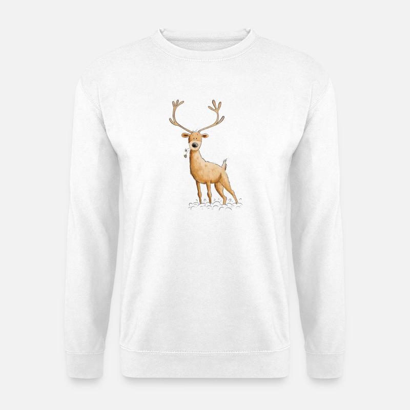 Deer deer hunting hunter gift - Unisex Sweatshirt - white