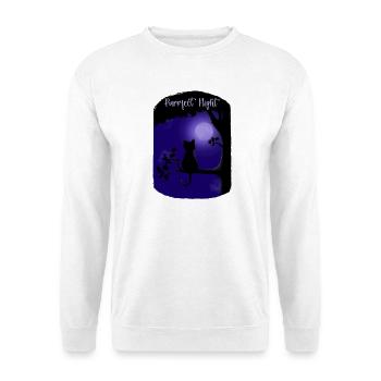 Nuit Purrfect - Sweat-shirt Unisexe - blanc - Devant