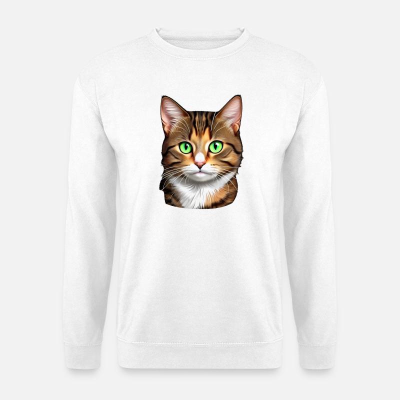 Süße Katze - Unisex Pullover - Weiß