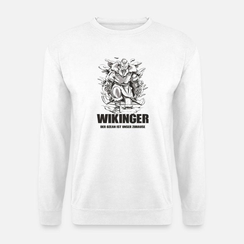 Wikinger Design - Unisex Pullover - Weiß