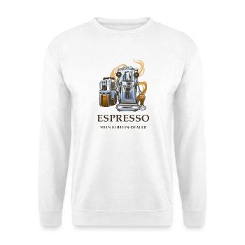 Espresso Design - Unisex Pullover - Weiß - Vorne