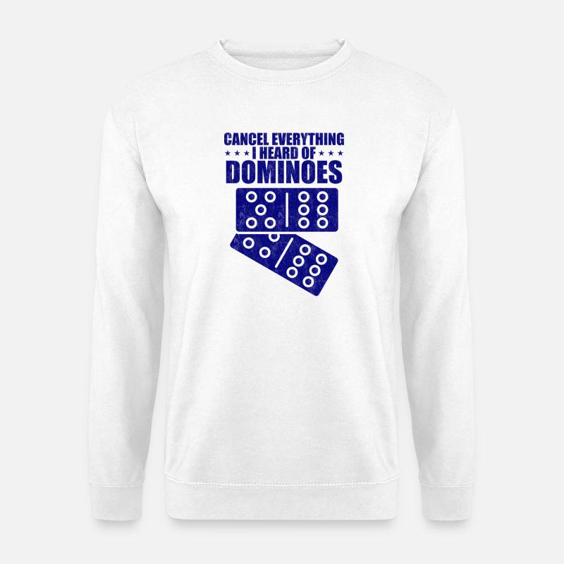 Domino Design - Unisex Pullover - Weiß