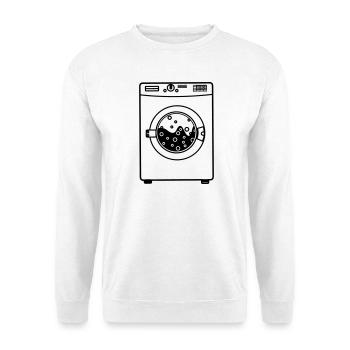 Waschmaschine - Unisex Pullover - Weiß - Vorne