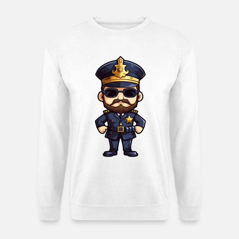 Polizist - Unisex Pullover - Weiß