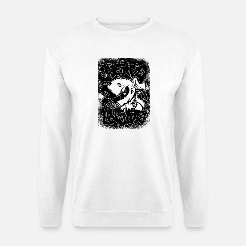 Abstraktes Sternenastronomie-Design - Unisex Pullover - Weiß