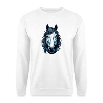 Cheval - Sweat-shirt Unisexe - blanc - Devant