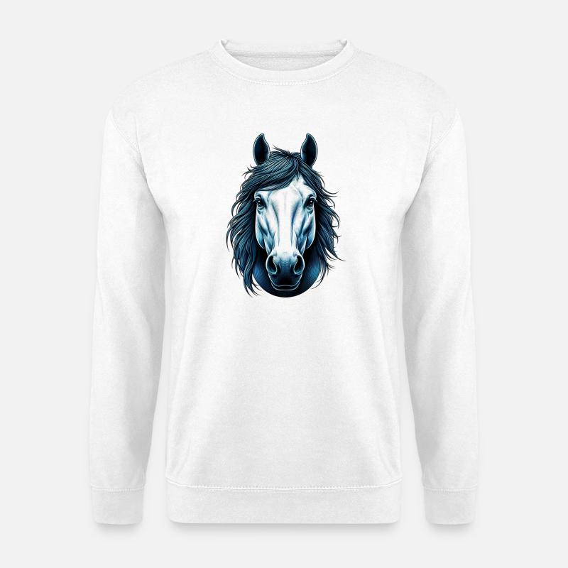 Pferd - Unisex Pullover - Weiß