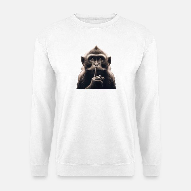 A Silent Monkey - Unisex Sweatshirt - white