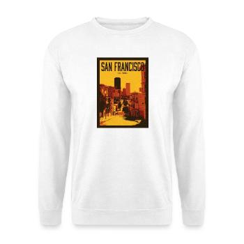 Sonnengetönte San Francisco Skyline - Unisex Pullover - Weiß - Vorne