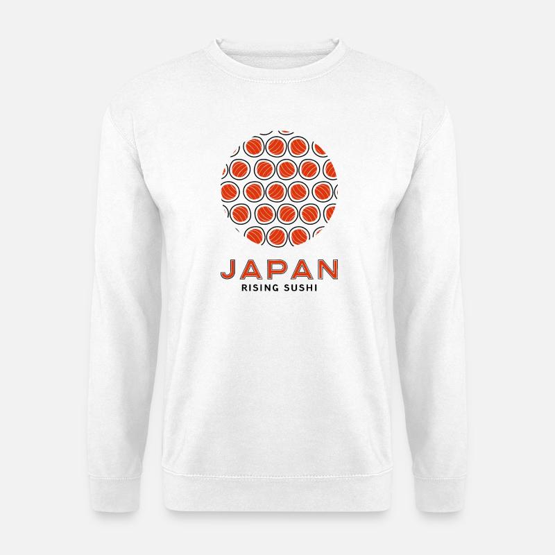 Aufsteigendes Sushi - Unisex Pullover - Weiß