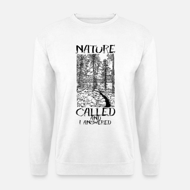 DIE NATUR RUFT - Unisex Pullover - Weiß