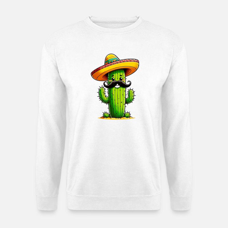 Kaktus - Unisex Pullover - Weiß