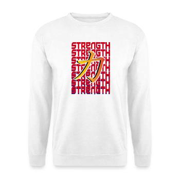 Strength Japanese Kanji - Unisex Sweatshirt - white - Front