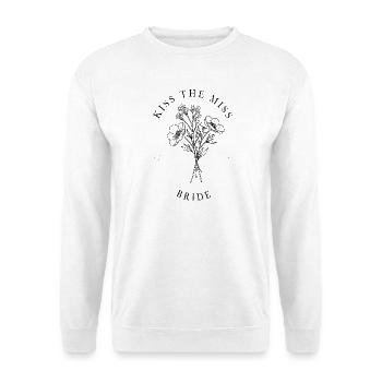 Kiss the Miss, Bride 2025 - Unisex Pullover - Weiß - Vorne