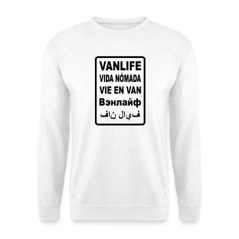 Vanlife International - Sweat-shirt Unisexe - blanc - Devant