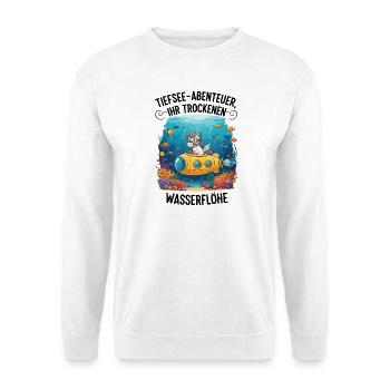 Einhorn Tiefsee Abenteuer - Unisex Pullover - Weiß - Vorne