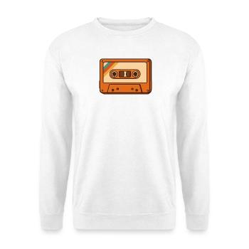 Retro Kassette  - Unisex Pullover - Weiß - Vorne
