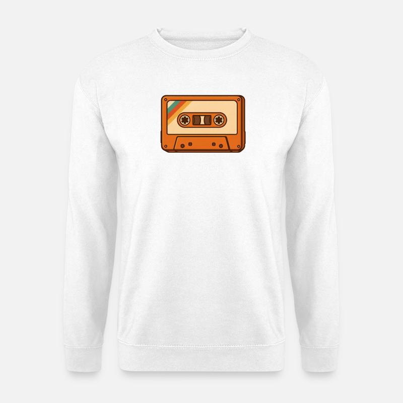 Retro Kassette  - Unisex Pullover - Weiß