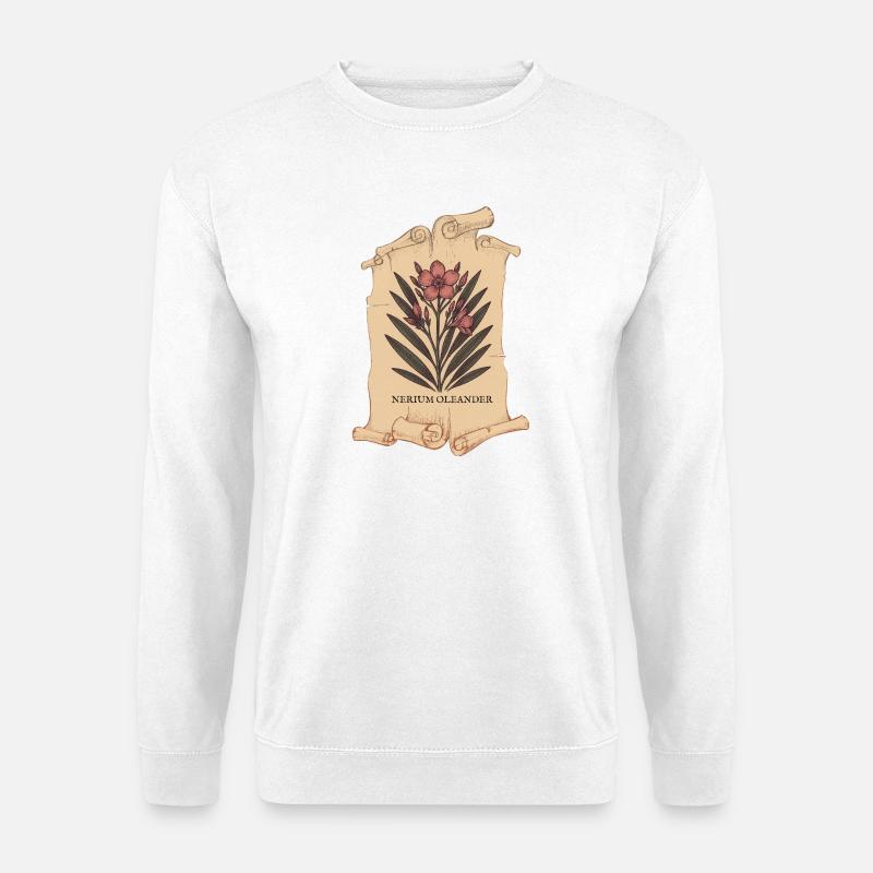 Nerium oleander – Deadly elegance - Unisex Sweatshirt - white
