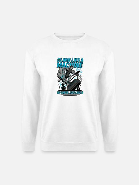 Entraînement Grimpez comme une machine - Sweat-shirt Unisexe - blanc